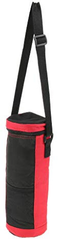 EKOKIM 2L Insulated Bottle Drink Wine Carrier Tote Bag Travel Picnic Cooler with Strap for Drink Travel Picnic Carrier Tote (Red)