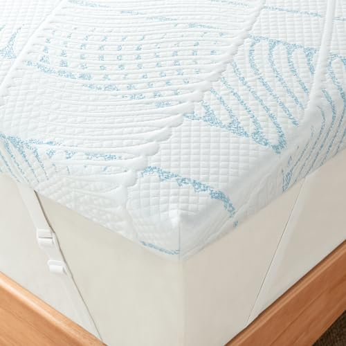 Newentor® Matratzen Topper 160x200cm Gel Boxspringbett, Matratzentopper 160x200 Schlafsofa Bett Gelschaum, Mattress Topper 160x200 H2/H3 Bezug Kaltschaum 7CM Höhe Kühl