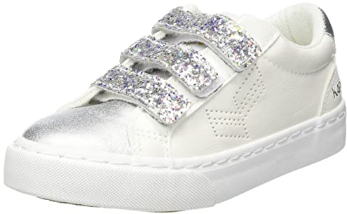 Kaporal Unisex Kinder Tippy Sneaker, Weiß mit Glitzer, 24 EU