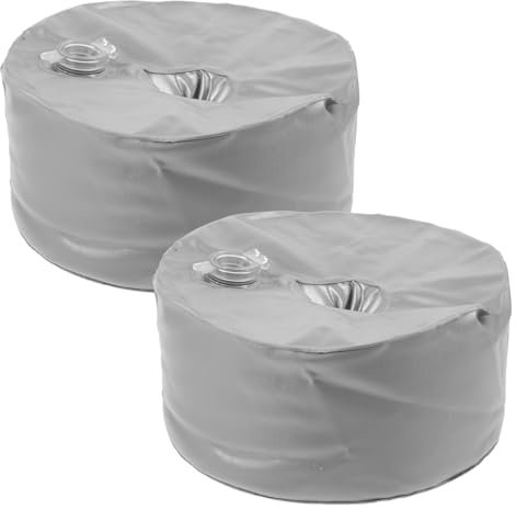 SUPVOX De Lestage À Remplir d'eau 2 Pièces pour Pied De Parasol Et Drapeau De Plage De Poids Portable en PVC Résistant À l'usure pour Stabiliser Parasols Et Supports Extérieurs