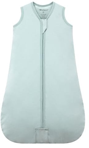 Mosebears Baby Schlafsack Winter 2.5 Tog,100% Baumwolle Baby Winterschlafsack für Babys 0-24 Monate(Calm Sage,6-12 Monate)