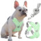 Pawaboo Hundegeschirr mit Hundeleine Set, X-Rahmen Verstellbares Anti Zug Anti-Erstickung Hund Brustgeschirr für Kleine, Mittelgroße Hunde & Welpen, Atmungsaktive Hundeweste mit Leine, L, Minzgrün