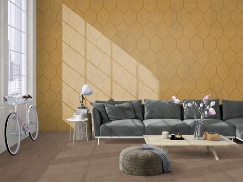 Granorte Kork Wandfliesen Wandverkleidung tapete Wandpaneele|wanddeko Holzverkleidung aus Korkrinde|verklebung|60x30x0,6cm|11Stk= 1,98m²|Braun Retro Look ideal für Wohn, Schlafzimmer, Flur,Büro