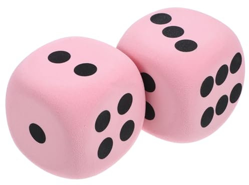 ERINGOGO 2pezzi Dadi in Schiuma Eva Di Grandi Dimensioni Oggetti Di Scena Per Giochi Da Giardino Numerati Per Attività Numerati Per Feste Dadi Da Gioco Enormi Per Intrattenimento