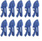 HEBEOT Solarmodul-Schnee-Führungs-Clip-Federklemmen, Photovoltaik-Modul, Schneeklammer, Schnee-Führungs-Clip, robuste Griff-Clips, Set, 50 x 94 mm (10 Stück)