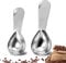 Set di 2 misuratori in acciaio inox, 15 ml e 30 ml, per dosatore per caffè e zucchero e altro ancora