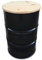 Barrelkings - Table Haute avec Plateau - 200L - Baril de Liquide - Plateau Noir - Exterieur - Table de Jardin - Baril de Pétrole - Mange Debout - Tonneau Metal - Bar de Jardin