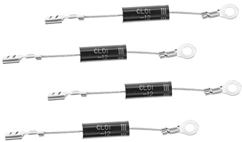 COLLBATH High Voltage Diode Rectifier for Microwave Ovens Replacement Diode 4pcs Set Microwave Oven Parts Supplies