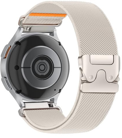 LEIXIUER Correa Elástica Nylon Compatibile con Samsung Galaxy Watch 7/6/5/4/3/FE/Active,Pulsera Ajustable para Garmin Venu 3S/2S/Vivoactive 4S/Forerunner 265s/255s/para Huawei GT 5/4 41mm