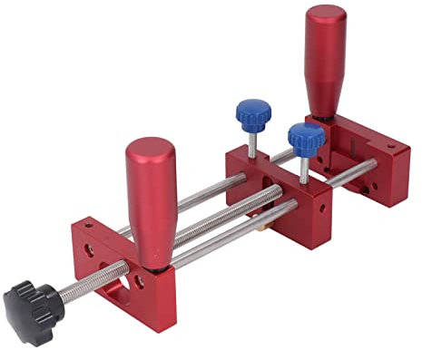 Woodworking Tenoning Safety Clamp, Aluminum Alloy Manual Pusher Guide Clamp for Router Table Saw