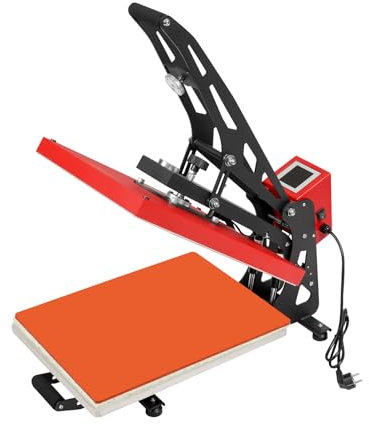 Transferpresse Heißpresse 40x50cm, 1200W Textilpresse 250°C Heat Press DIY Mulitifunktional Sublimation Wärmepresse Sublimationspresse für Hüte Mützen T-Shirts Tassen
