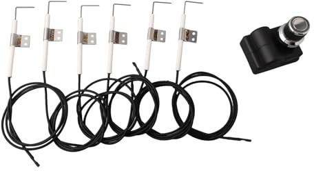 GLFLOW Barbecue a gas a 6 uscite, modulo di accensione elettronico a pulsante, con fili, per modelli Nexgrill a gas