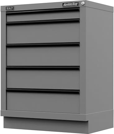 Sealey Superline PRO® Black Edition Modular 5 Drawer Floor Cabinet 680mm - APMS35BE