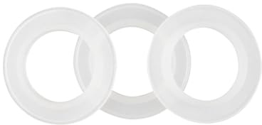 wocpvm 3 Pcs Joints de Rechange pour Lavabo Bouchon Baignoire Pop up Joint | pour Bouchon LavaboØ Intérieur 23 mm, Ø Extérieur 39 mm pour les Bondes de Baignoire et les Joints de Filtre - Blanc