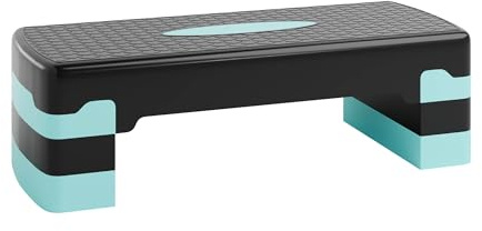 Ultrasport Aerobic Steppbrett I Step Up Board Rutschfest, 2 & 3-fach Höhenverstellbar I Fitness Stepper für Zuhause, Stepboard, Stepbench Brett 68 x 28 cm