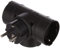 Electraline 55322 Adaptador Triple, 250 V, Negro