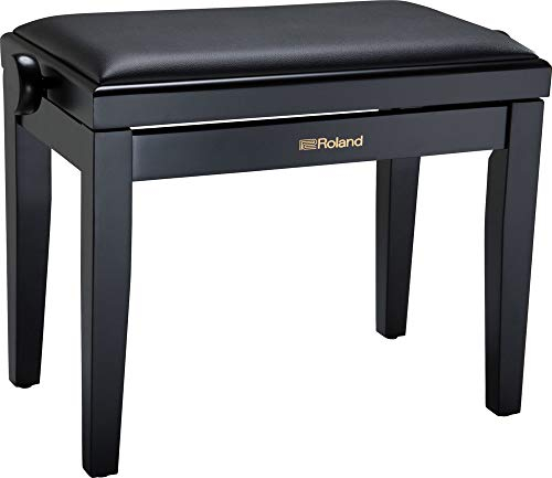 Roland Rpb-200Bk - Panca per pianoforte con seduta in vinile imbottita, colore: Nero satinato 65 x 37,2 x 24 cm
