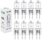 BROTOU G4 Halogen Bulbs, 20W 12V 300LM 2800K Warm White 2 Pin Clear Capsule Lamp Bulbs, Dimmable (8)