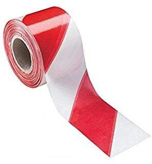 Nastro segnaletico bianco rosso bifacciale 7x200 ml