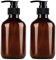 Calayu Lot de 4 distributeurs de savon 500 ml Lotions distributeur bouteilles vides rechargeables Bouteilles à pompe pour lotions shampooing pour cuisine salle de bain