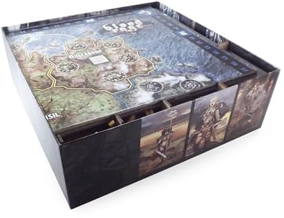 The Game Doctors Brettspiel Organizer kompatibel mit Blood Rage und Die Mystiker von Midgard, Die Götter von Asgard, 5. Spieler und Allen Kickstarter Exclusives