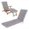 HAVE A SEAT Luxury - Deckchair Auflage 190x50 cm, 8 cm dick, Bequeme Liegestuhl Polsterauflage, waschbar bei 95°C, Trockner geeignet, UV-Beständig, Made in Germany (190 x 50 cm, Hellgrau)