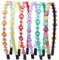 Haarbänder Mädchen Stirnbänder Blumen, Haarbänder für Mädchen, Süße und Niedliche Dekoration, Pailletten Stirnbänder für Schule, Daywear, Festival(6 Stück)