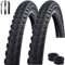 2 x Schwalbe Marathon 365 Fahrradreifen in Schwarz Reflex 55-622 (28 x 2,15) + 2 Schläuche SV-19 inkl. maxxi4you Reifenheber
