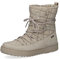 CAPRICE Damen Winterstiefeletten zum Schnüren Airmotion Gefüttert mit Reißverschluss Weite G, Beige (Warm Grey Co), 37 EU