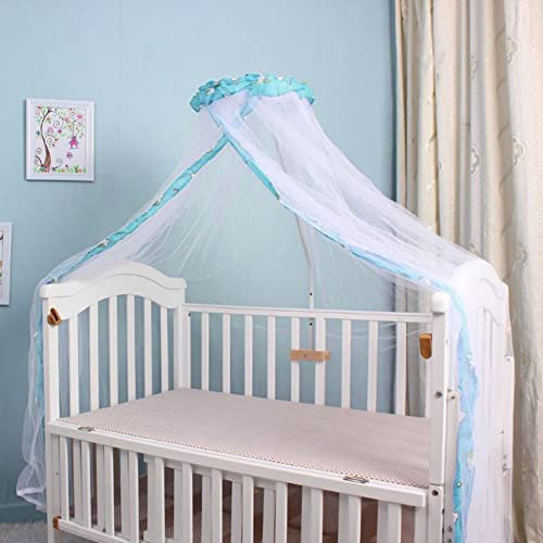 Moustiquaire Ciel de Lit Bébé Tente de Lit de Bébé Moustiquaire Dôme Bébé Enfant Couverture de Moustiquaire Pliable pour Nouveau-né Moustiquaire Infantile Universelle l'Intérieur de Plein Air