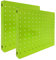 PROREGAL 2x Memoboard aus Stahl gelocht | HxBxT 30x30x3,5cm | Grün | Lochblech Wandtafel Trägersystem Magnettafel Lochblech