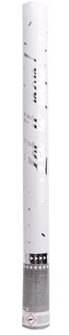 amscan Konfettikanone Silber Rechteckfolie 60 cm