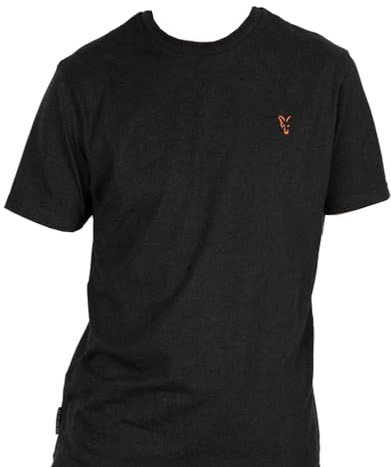 Fox Collection T Black & Orange - T-Shirt, Angelshirt, Größe:L