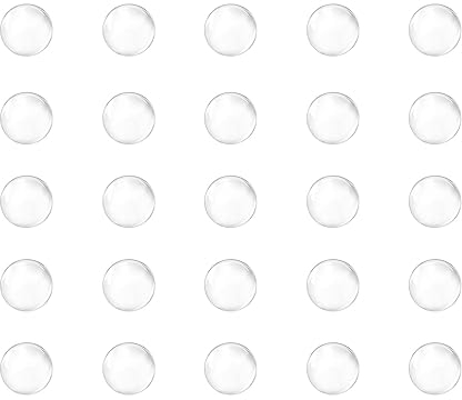 sourcing map 250pcs Glass Ball Boiling Stones 6mm Soda Lime Glass Beads for Bottle Shaking Mixing, Clear