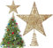 HONGECB Stella Superiore per Albero di Natale, Puntale Scintillante, Topper Oro 20x25 Cm