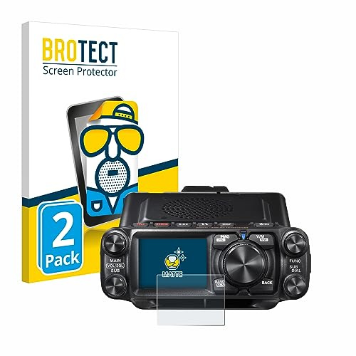 BROTECT Entspiegelungs-Schutzfolie für Yaesu FTM-500DR (2 Stück) Matte Displayschutz-Folie, Anti-Reflex, Anti-Fingerprint