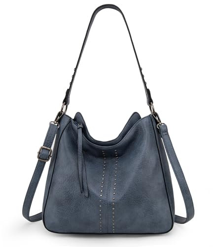 Montana West Hobo Tasche für Frauen Crossbody Geldbörse und Handtaschen Damen Chic Umhängetaschen, Jean Blue