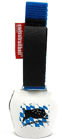 swisstrailbell® Bayern Style: Be wild, be a Bavarian, hellblaues Band