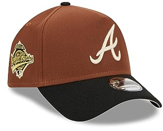 New Era Atlanta Braves MLB Harvest World Series 1995 Brown Black 9Forty A-Frame Snapback Cap - One-Size