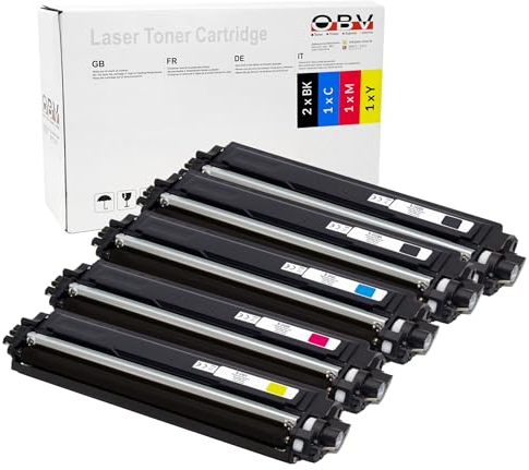 OBV Kompatibel TN 242 / 246 Toner für Brother DCP-9022CDW HL-3142CW MFC-9142CDN MFC-9332CDW MFC-9342CDW (5Pack)