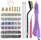 Hotfix Applikator, Strasssteine Hotfix, Strass Applikator Werkzeug, Reinigungsbürste Tuch, Hotfix Strass Applikator Set für Hochzeitskleid Kleidung Schuhe Handyhüllen DIY