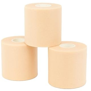 PRETAPE 7cm x 27m. Vendaje deportivo underwrap de espuma suave no adhesiva para acolchado. Marca Vendari (Beige)