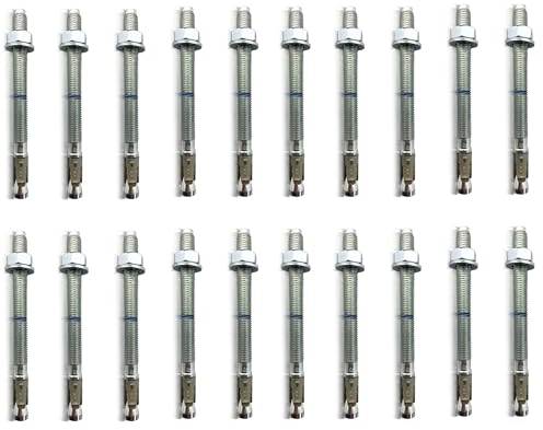 Profi Schwerlastdübel M12x180-20 Stück | verzinkt - ETA Zulassung | Option 1 für gerissenen, ungerissenen Beton | Beton-Anker für hohe Lasten | Bolzenanker Betonanker Ankerbolzen Schwerlastduebel