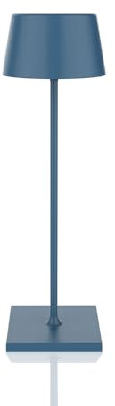 Palmina 842,lampade da tavolo senza fili,lampade da tavolo ricaricabili E Dimmerabile In Alluminio,abat jour senza fili 4400mah,Protezione IP54,luce da tavolo esterno/Interno/Blu