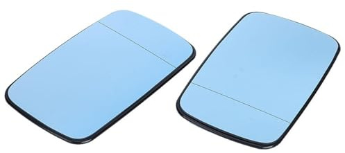 BOROCO 2 Stück Spiegelglas Ersatz, Spiegelglas Beheizbar Asphärisch, Außenspiegel Verstellbar Geeignet Passend für E39 E46 97–06