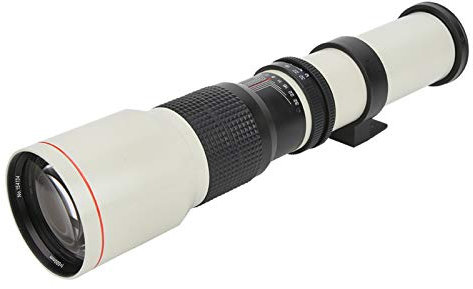 Teleobjetivo, Teleobjetivo de 500 Mm Ajustado Manualmente, para Cámara, Paisajes Naturales, Disparos a Larga Distancia, Juegos Deportivos