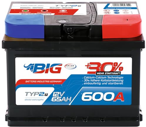 BIG +30% T-Modell (12V 65Ah 600A/EN)