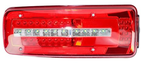 LONGLING Passenger Left Side N/S 24V Full LED Tail Light Rear Lamp with Number Plate Light for MAN Truck TGX TGS TGA TGL TGM