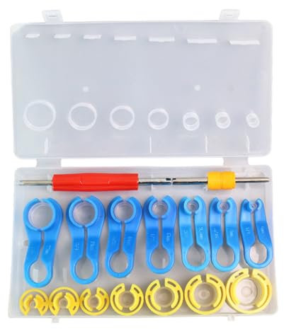 Glanhbnol Ölleitungs Entfernungswerkzeug Entferner Werkzeug Auto Klimaanlagenschlauch Schnelltrenn Reparatur Werkzeug Set 16-teiliges Entriegelungswerkzeug