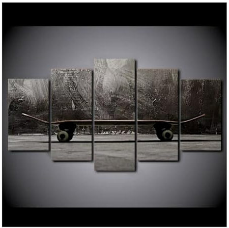 Street Art Skateboard Sport Poster, Moderne Wanddekoration für Zuhause, Leinwandbild, Kunstdruck, HD-Druck, Gemälde für Wohnzimmer, 5 Stück, 30 x 50, 30 x 70, 30 x 80 cm, ungerahmt